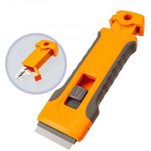 Grattoir Plaque Vitroc&eacute;ramique Induction Professionnel 10 Pi&egrave;ce Lames de rechange inclus avec le Grattoir &agrave; verre, Id&eacute;al pour Nettoyer, vers la beaut&eacute;