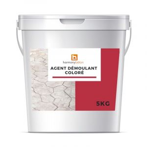 Harmony Beton - Agent D&eacute;moulant color&eacute; - 5 kg adc 09 Rouge - Harmony B&eacute;ton