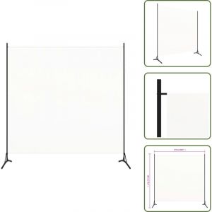 Cloison de s&eacute;paration blanc 175x180 cm tissu - Cloison De S&eacute;paration - &Eacute;cran De Confidentialit&eacute; - S&eacute;parateur De Pi&egrave;ce - Rideau Partition - D&eacute;coration