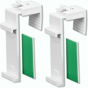 Support de serrage pour store enrouleur Duo, store enrouleur, mini store enrouleur, sans perçage, réglable de 1,5 à 2 cm, 1 paire, avec coussinets