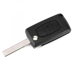 3 boutons PCF7941 puce 434 MHz voiture sans cl&eacute; t&eacute;l&eacute;commande porte-cl&eacute;s adapt&eacute; pour Peugeot Citroen