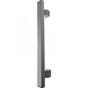 Poign&eacute;e b&acirc;ton mar&eacute;chal- pack complet, Lg 500mm, Anodis&eacute; Argent - Profil&eacute; Aluminium pour Am&eacute;nagement et Isolation - Optimisation Acoustique et