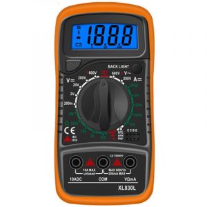 Multim&egrave;tre Num&eacute;rique LCD, Haute Qualit&eacute; Voltm&egrave;tre Amp&egrave;rem&egrave;tre Ohmm&egrave;tre, Portable Digital Testeur Electrique Mesure Tension Courant Continuit&eacute;