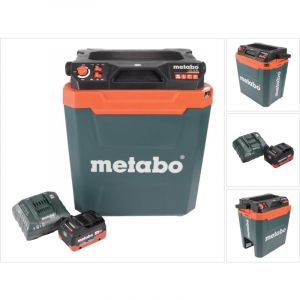 Metabo KB 18 BL Glacière sans fil 18 V avec fonction maintien au chaud 28 l Brushless + 1x batterie 8,0 Ah + chargeur