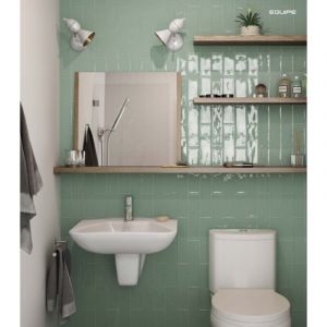 Carrelage mural fa&iuml;ence effet artisanal MASIA 15x7,5 cm Jade - brillant - - bo&icirc;te de 0.50 m2