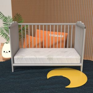 Matelas 55x120 Haut 14 cm pour lit bébé- Déhoussable, Revêtement Aloe Vera Lupin Baby