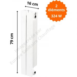 Global Radiatori - Radiateur aluminium vertical H.79 x 16 cm vip 700 Deville 324 w