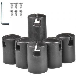 Bouchons de Tube de Trampoline &ndash; Embouts &eacute;pais et durables pour poteaux de Trampoline , Protection de Remplacement pour syst&egrave;me d'anneaux sup&eacute;rieurs