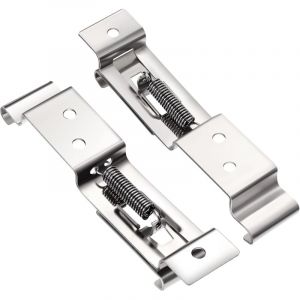 Clips de Plaque d'Immatriculation de Remorque 2 Supports de Plaque d'Immatriculation à Ressort en Acier Inoxydable Pinces de Plaque d'Immatriculation