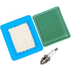 Filtre &agrave; air 491588 avec pr&eacute;filtre et prise Spark Compatible with Briggs & Stratton 625e 675ex et Quantum 3.5-6.75 Gross HP Push Mower