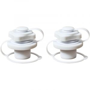Lot de 2 bouchons d'air en spirale pour gonflage Lay-Z-Spay - Bouchon d'air &agrave; vis anti-fuite - Valve &agrave; vis pour matelas gonflable, bateau, jacuzzi,
