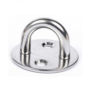 2 Pontets sur platine ronde inox D6x40-B