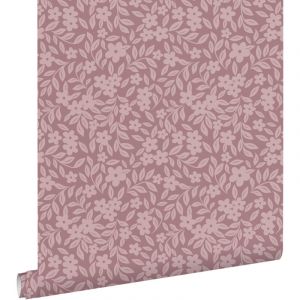 Estahome - papier peint fleurs mauve violet