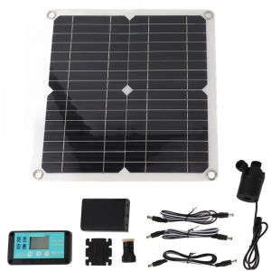 Eosnow - Decdeal Kit pompe à eau solaire 50W, panneau solaire 22W,pompe de fontaine à eau avec botier de batterie,contrleur de synchronisation DC12V