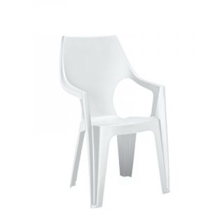 Fauteuil Dante Blanc En R&eacute;sine R.alto R.alto Dante Blanc
