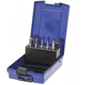 Fraise m&eacute;tallique sur tige 6mm - coffret PVC de 5 pcs