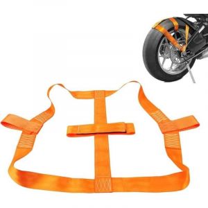 YMYNY Sangle D'arrimage Universelle pour Roue Arri&egrave;Re de Moto, Sangle de Fixation de V&eacute;hicule Bande de Fixation de Roue Arri&egrave;re de Pneu de Moto