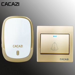 Sonnette sans Fil sans Pile, Sonnette &Eacute;tanche IP44 sans Batterie,1000 pieds/300m Carillon sans Fil 36 M&eacute;lodies, 4 Volumes, Un Emetteur et Un