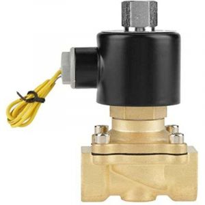 G3/4" 12V DC N/O &Eacute;lectrovanne &eacute;lectromagn&eacute;tique normalement ouverte, &Eacute;lectrovanne en laiton pour Eau Air Gas Carburant