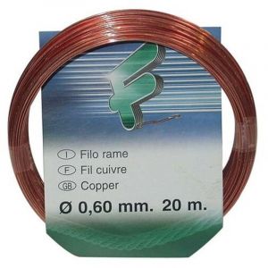 Filomat - Fil cuivre 0.6mm rouleau 20m sc