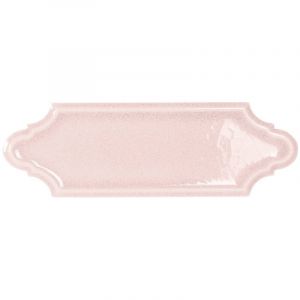 Carrelage mural faience effet classique KNIGHTSBRIDGE Navette 15x5cm Rose - Brillant / Poli - bo&icirc;te de 0.60 m2