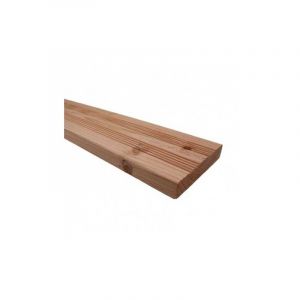 Lame de Terrasse Bois FIGARO 27x145 Douglas Striée - Qualité 2nd Choix - Longueur 3m - Traité Autoclave Marron
