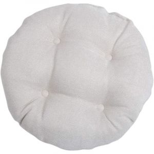 Rond Coussin de Chaise Galette de Chaise pour Maison Bureau Jardin Coussin Decoratif pour Terrasse Tatami Si&egrave;ge Int&eacute;rieur Ext&eacute;rieur Beige L,45 x 45cm