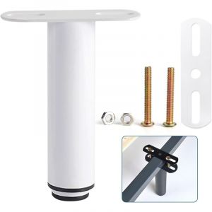 Pied De Lit, Pieds De Sommier, Lot De 1 Pied De Lit Liaison M&eacute;Tal R&eacute;Glables En M&eacute;Tal Pieds Pour Sommier, Tr&egrave;S R&eacute;Sistants Convient Pour Lattes