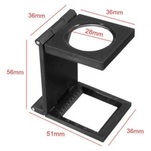 Loupe de Table Compte-fils , Pliable Compteur de fils en m&eacute;tal , grossissement de 10x , loupe de lecture pour travail , bureau maison , r&eacute;paration ,