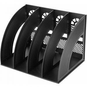 Boite de Rangement Bureau Module de Classement 4Compartiments DIY Etag&egrave;re Organisateur Casier de Stockage Polypropyl&egrave;ne Porte-fichier Trieur pour