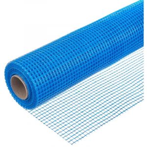 Tissu de renfort en fibre de verre 105 g/m&sup2; &ndash; R&eacute;sistant aux fissures &ndash; Enduit int&eacute;rieur et ext&eacute;rieur &ndash; 10m, 1 rouleau
