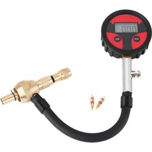 Num&eacute;rique Manom&egrave;tre Pneu, Manom&egrave;tre Jauge de Pression de Pneu de Digital &Eacute;cran LCD Mesure de Pression pour Voiture Moto avec le Noyau de Pneu