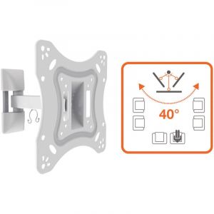 Fraschetti - support mural avec bras tablette pour tv 28/42' blanc -451059