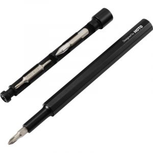 Hoto tournevis de pr&eacute;cision et crayon perp&eacute;tuel 2 en 1, mini tournevis, tournevis de pr&eacute;cision magn&eacute;tique, kit d'outils de r&eacute;par