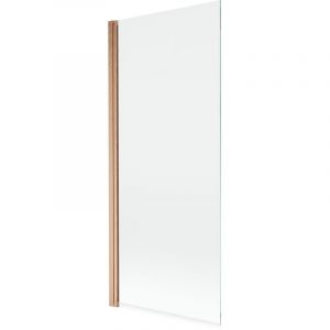 Paroi de baignoire Mexen Mist 1 volet 80 x 150 cm, transparent, cuivre brossé - 8A9-080-001-65-00