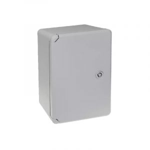 Ultra Secure - Coffret mural haute-r&eacute;sistance bo&icirc;tier 300 x 200 x 130 - Porte pleine / Serrure triangle / Plaque montage / IP65 / abs