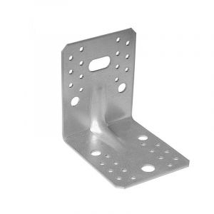 Equerre galva d'assemblage renforcée 105x105x90x3 mm