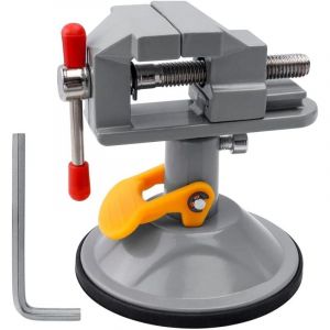 Mini &Eacute;tau de Table &Eacute;tau &agrave; Ventouse Rotatif Pivotant Pince Vice M&acirc;choire Table &Eacute;tau d'&Eacute;tabli Serrage Universel en Alliage d'aluminium pour Petit