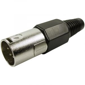 Cliff - xlr mâle, droit FC6155 Nombre de pôles: 4 argent 1 pc(s) W90889