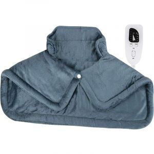 Coussin Chauffant Cervicales Coussin Cervicale Chauffant électrique pour Les épaules du Cou, 6 Niveaux de Température 4 Réglages de Minuterie Arrêt