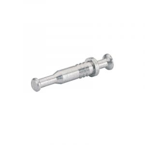 Goujon double du867 - Pour panneau d'épaisseur : 19 mm - Perçage : 5 mm - Matériau : Acier - Décor : Brut Hettich