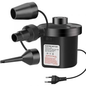 Pompe à Air Électrique Gonfleur Dégonfleur, Gonfleur AC240V,avec 3 Buses Pompe à Pagaies Haute Puissance pour Matelas Pneumatique, Matelas