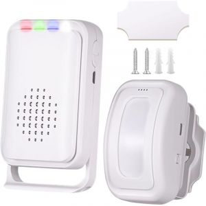 Détecteur de mouvement Carillon de porte pour entrée de magasin d'affaires, Passage, Alarme Detecteur de Mouvement, Alarme Detecteur Exterieur sans