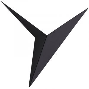 Triangulaire Fer Lampe Murale LED, Applique Murale Noire, Applique Murale Industrielle, Luminaires Mural Intérieur, Applique Art Deco pour Salon,