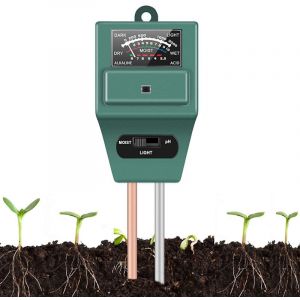 Testeur de pH du sol 3 en 1 Testeur de pH du sol, kit de testeur de sol Testeur d'humidit&eacute; des plantes PH Compteur de sol Sol pour