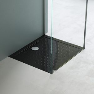 Mai&mai - Receveur de Douche Anti Glisse bac &agrave; Douche Noir 70x80x4cm Rectangulaire Lucia02AR02