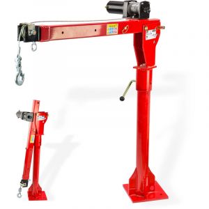 Grue Hayon pick-up + treuil électrique 300 kg 12 V flèche 900-1450 mm