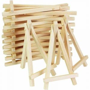 20 Pcs Mini Chevalet de Table en Bois Naturel Chevalet de Menu Marque Place Porte Nom pour Mariage Reataurant Petit Chevalet de Pr&eacute;sentation