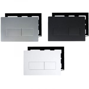 Plaque de commande WC- Compatible Avec Geberit Sigma 01,20,30,50 Plaque de d&eacute;clenchement-Argent mat