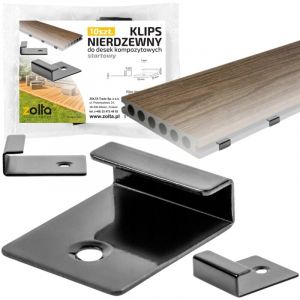 Clips de fixation pour lames de terrasse (10 pi&egrave;ces)